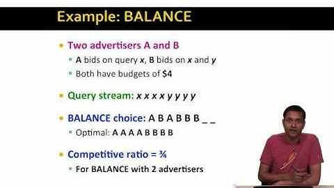 Lecture 65 — The Balance Algorithm | Mining of Massive Datasets | Stanford University