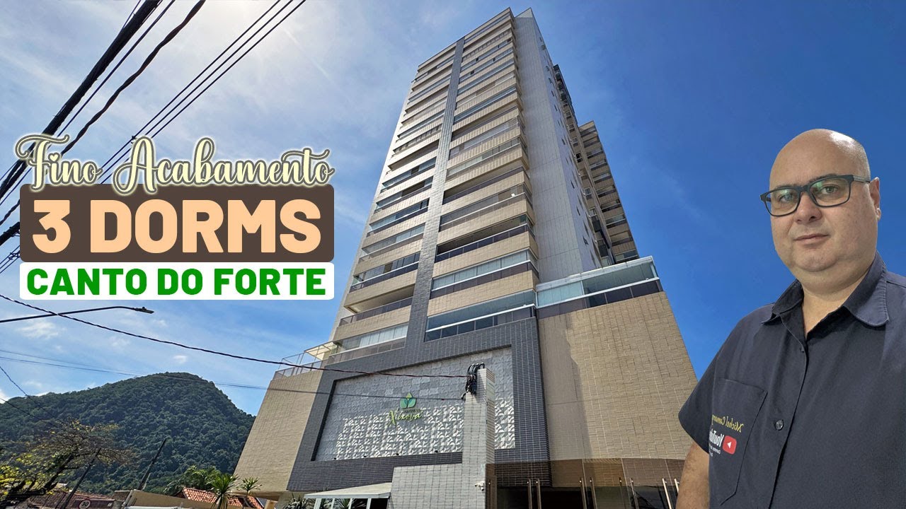 DSL184 ❤️ 3 dormitórios Canto do Forte em Praia Grande SP @Michel Camargo - Corretor de Imóveis