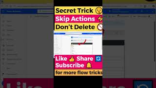 Power Automate Tips: Don’t Delete! Skip Actions in Flow | Productivity Tips #shorts