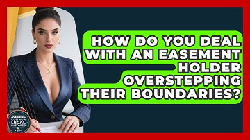 How Do You Deal With An Easement Holder Overstepping Their Boundaries?