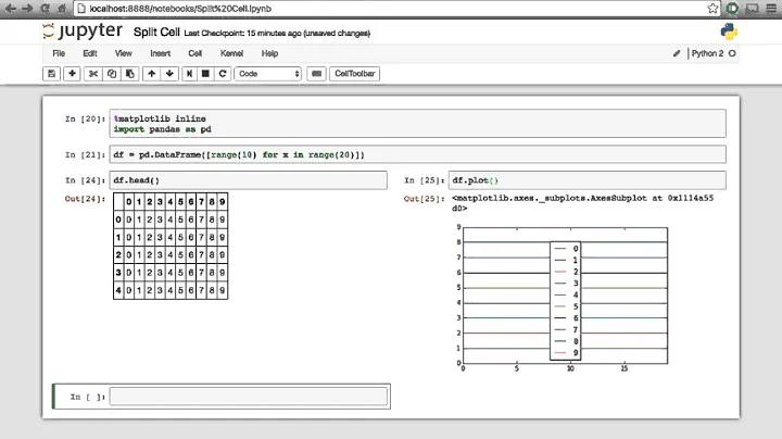 Ipython/Jupyter notebook - Split Cell Tutorial.