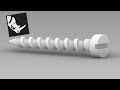 Screw in 2 min  rhino 3d tutorial