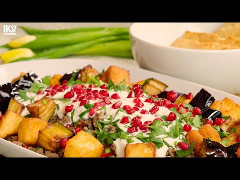 Magical Mediterranean Diet: Spiced Beef & Halloumi Fatteh Recipe ASMR