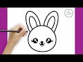 Comment dessiner un visage de lapin si mignon guide tape par tape