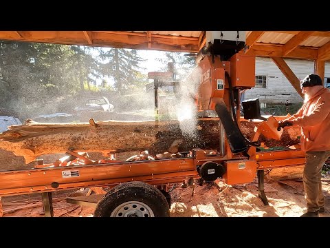 Milling JUNK Logs Into FIREWOOD
