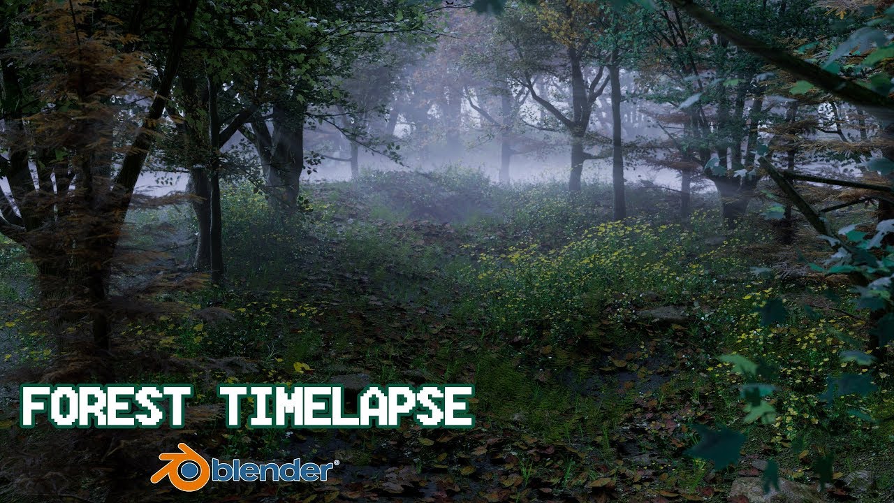Making realistic forest in Blender | Timelapse - YouTube