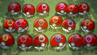Catch a Pokemon of every type, then fight!