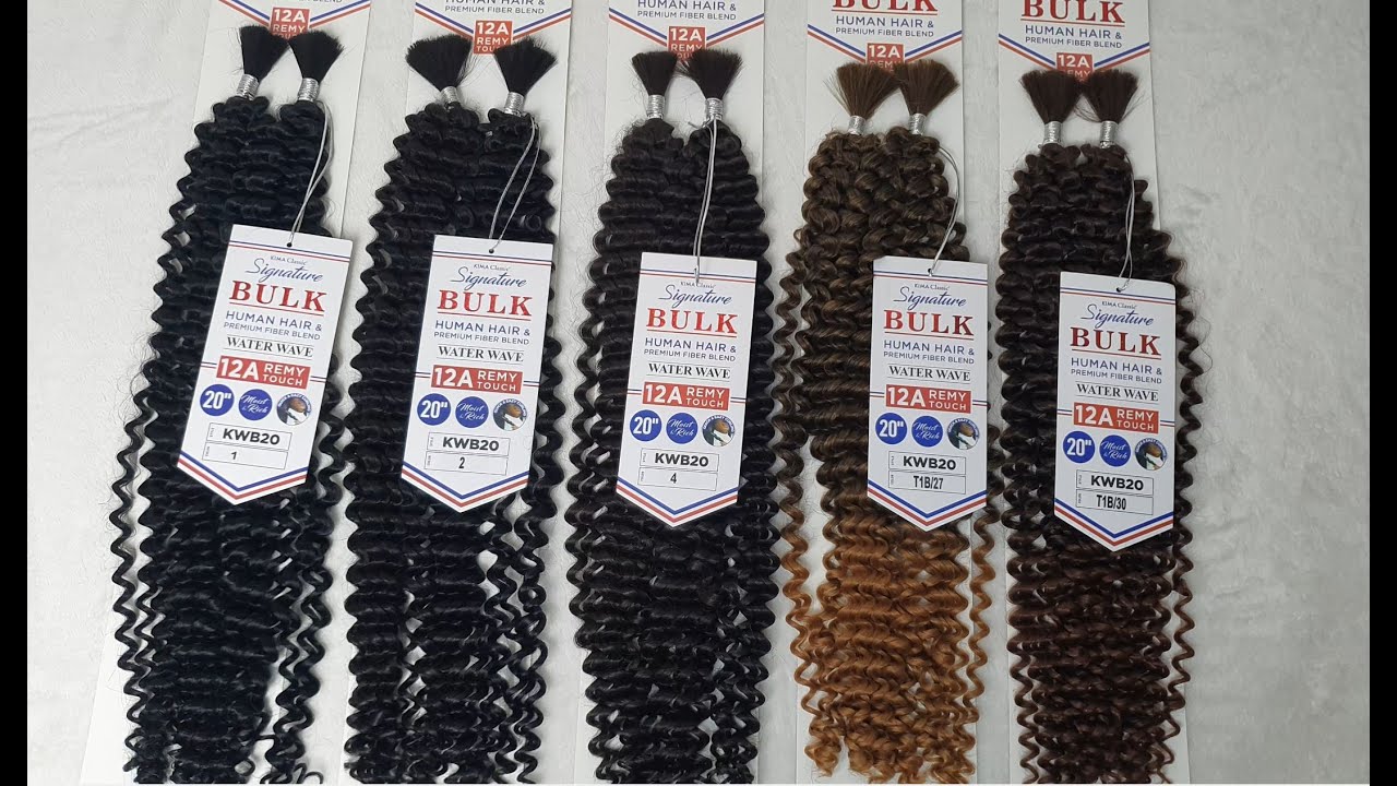 Kima Bulk Water Wave Human Hair Blend Unboxing