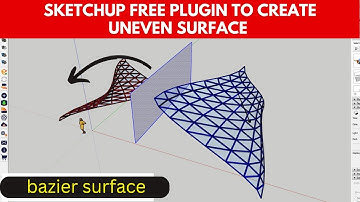 How to create organic model in sketchup / sketchup tutorial / bazier surface plugin