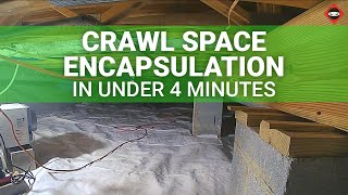 4 Day Crawl Space Encapsulation in Under 4 Minutes | Merry Christmas From Crawl Space Ninja!