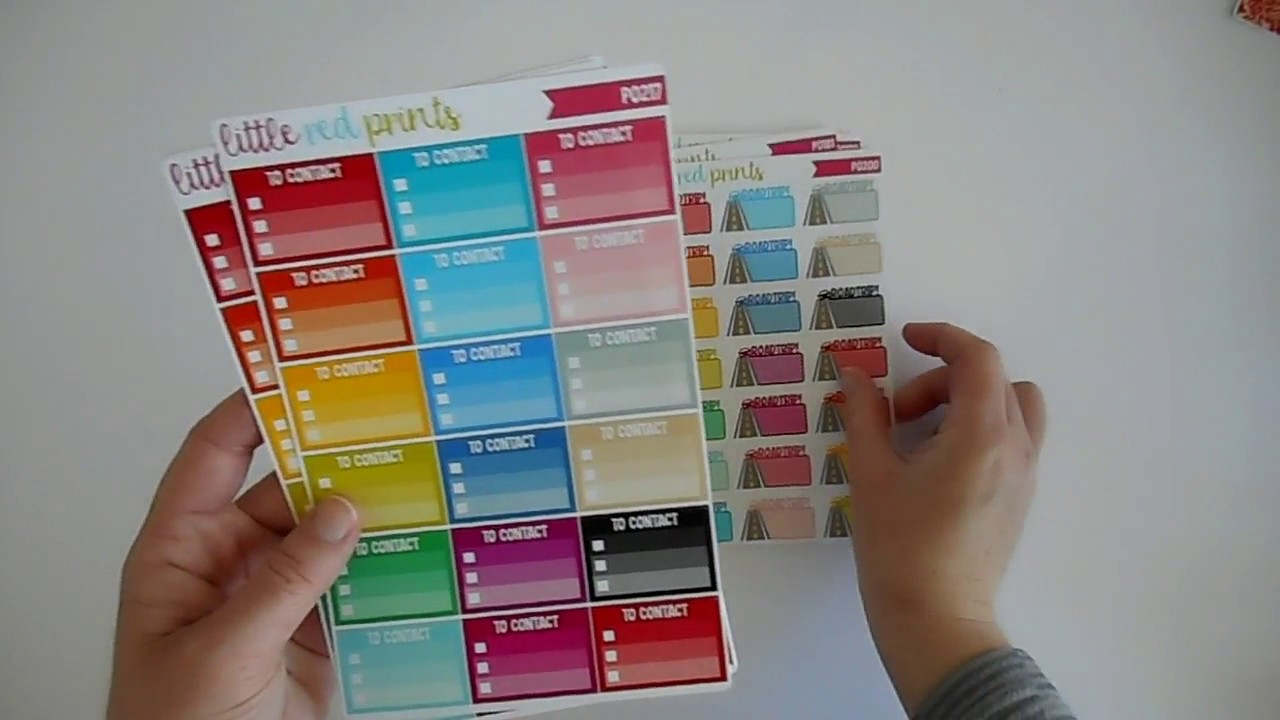 Sticker Haul - Little Red Prints