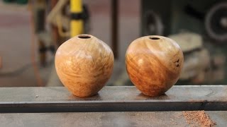 small HOLLOW FORM: Woodturning