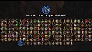 All playable characters unlocked and purchased in lego batman 3:
beyond gotham (complete character grid with available at the time of
upload),...