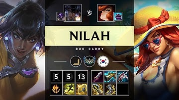 Nilah ADC vs Miss Fortune - KR Challenger Patch 25.19