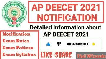 Detailed Information About AP DEECET 2021 | AP DEECET 2021 Notification | AP DEECET 2021