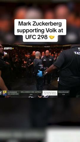 Zuckerberg in Volkanovski’s corner #UFC298