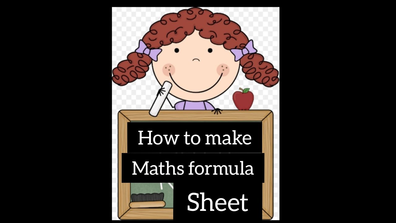 HOW TO MAKE MATHS FORMULA SHEET? - YouTube