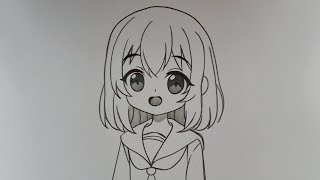 Cara Menggambar Anime Cewek Imut dan Lucu Step by Step Untuk Pemula