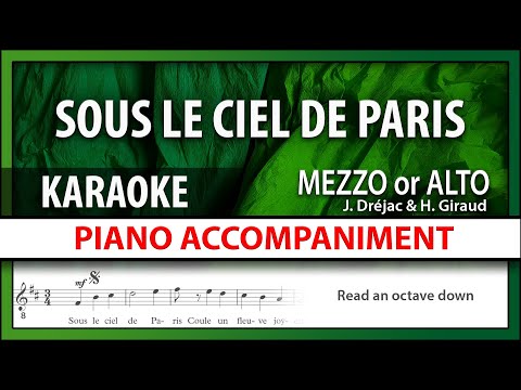 Sous le ciel de Paris Karaoke Edit Piaf Version