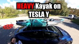 Getting an Old Town 120 PDL onto a Tesla Model Y