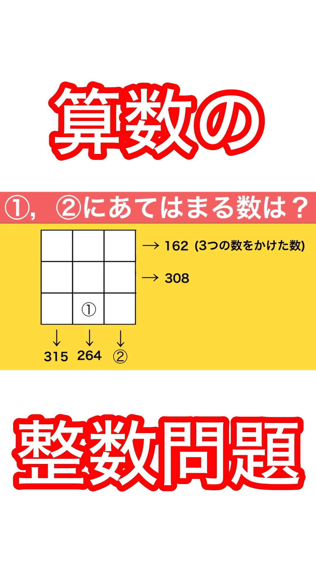 Integer problems! Solve them like puzzles! [Junior High School