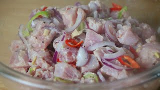 Pinoy Style Ceviche | kinilaw na Tuna