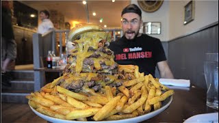 MONSTER 20 PATTY BURGER CHALLENGE (£100 Prize To Beat A 3 Year Old Record) | The Great George