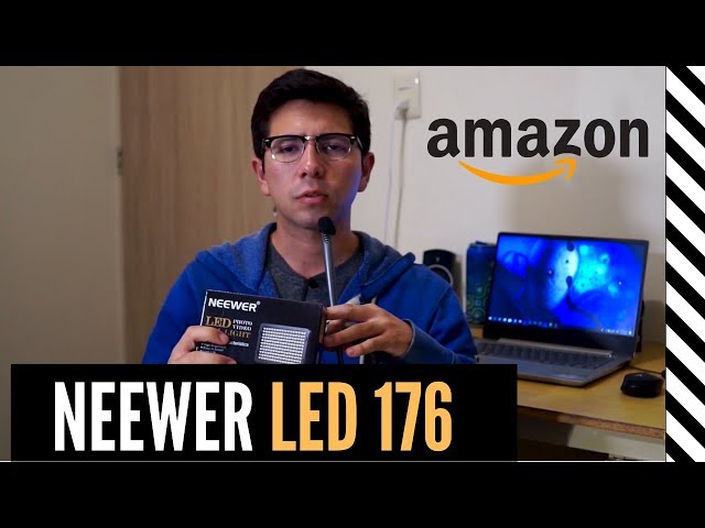  Neewer Luz de video regulable de 176 LED en la cámara