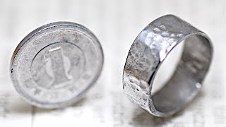 Make a ring from aluminum foil!Modern alchemy