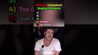 Ranking unexpected singing moments #shorts #singing