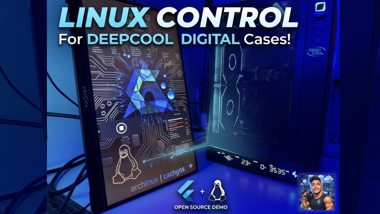 Finally! Deepcool Digital Display Support for Linux (Built with Flutter & Dart)