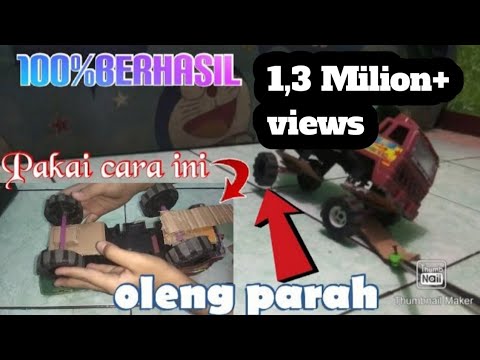 Tutorial membuat per belakang miniatur  truk  oleng plastik 