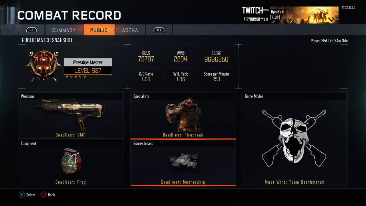 Call Of Duty Combat Record Video #1 - 75 DAYS PLAYED (Legitimate)