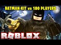 I Used The BATMAN KIT Against 100 PLAYERS... (Roblox Bedwars)