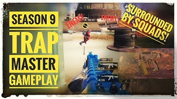 AGGRESSIVE TRAP MASTER | FIRST SEASON 9 SOLO VS SQUADS GAMEPLAY | SURROUNDED BY MULTIPLE SQUADS!