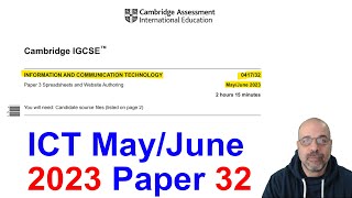2023 June Paper 32, Cambridge 0417 ICT [IGCSE] by Nicos Paphitis 5,158 views 3 months ago 1 hour, 23 minutes
