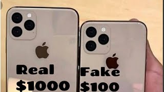 Real iphone 11 pro max vs fake iPhone 11 pro max in hindi and giveaway of two clone device, unboxing