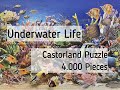 Doing the 4000 pieces jigsaw puzzle underwater life by castorland a time lapse