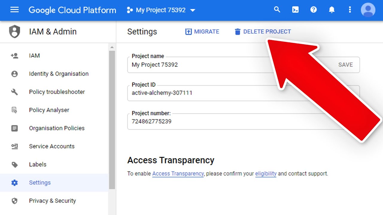 How To Delete Google Cloud Project / Shut Down Google Cloud Project