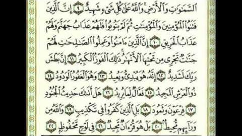 سورة البروج ١٠-٢٢- مشروع حفظ القران ٤١