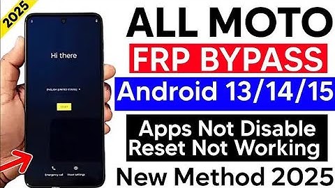 All Moto Frp Bypass 2025/Gsm Devil/New Method Google Account Remove/Setting not Open/Share Not Work