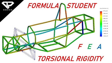 Torsional Rigidity test on Formula Student Chassis/Frame using Solidworks FEA | FSAE | DP DESIGN