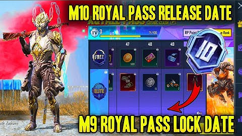 M10 ROYAL PASS RELEASE DATE | M9 ROYAL PASS END DATE | M9 ROYAL PASS LOCK BGMI MALAYALAM