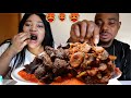 OMG 💯%PEPPER SAUCE WITH FRIED BEEF MIXED WITH RIPE PLANTAIN | EATING SHOW | HAPPY 5K🥳🎈 SUBSCRIBERS 🌟