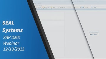 SEAL Systems Webinar 12/13 - SAP DMS
