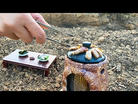 ASMR grilled samgyeopsal  | Miniature Cooking REAL | Korean Mini Food 미니어쳐 요리 만들기 | <strong>BoramiTV</strong>