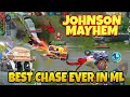 JOHNSON.EXE 😂 MAYHEM FUNNY CHASE AND CRASHES | WOLF XOTIC | MLBB