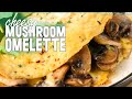 Cheesy mushroom omelette recipe