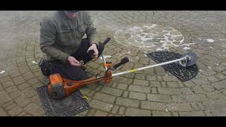 Husqvarna | Adjusting the Start Throttle Speed of a Brushcutter 545RXT