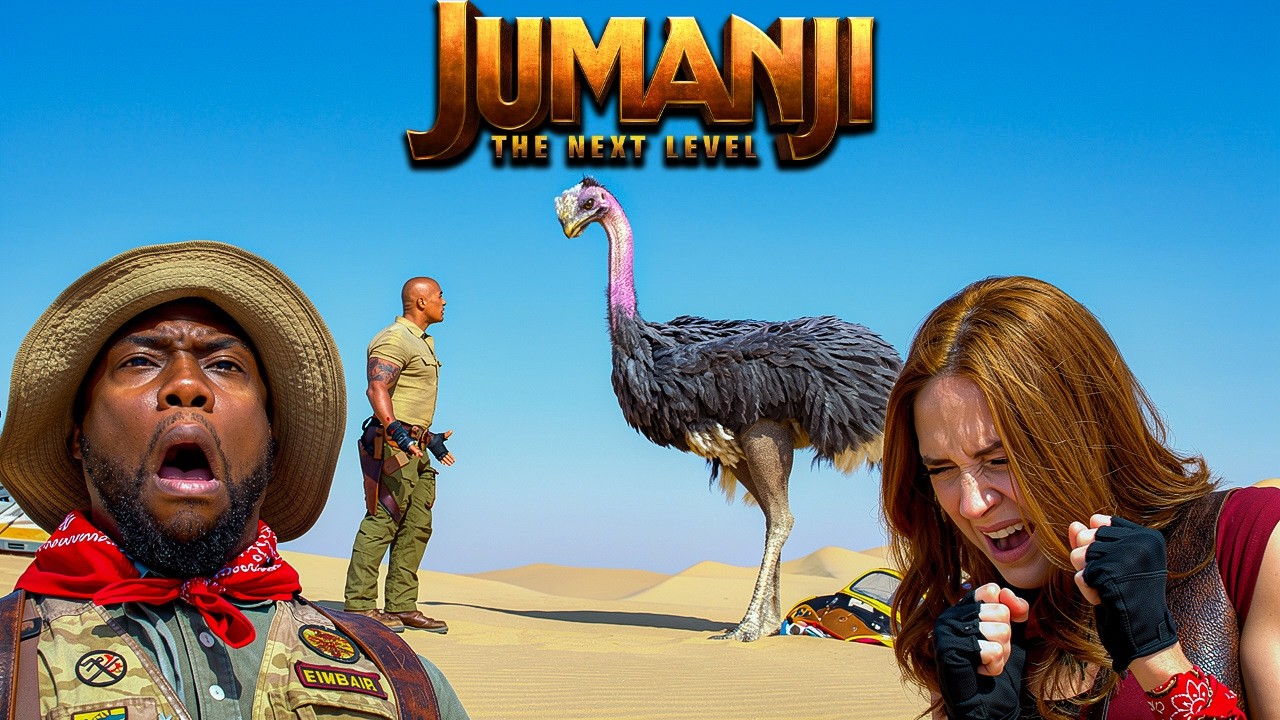 Dwayne Johnson Gets Eaten by an Ostrich | Jumanji: The Next Level Scene | Blockbuster Scene |